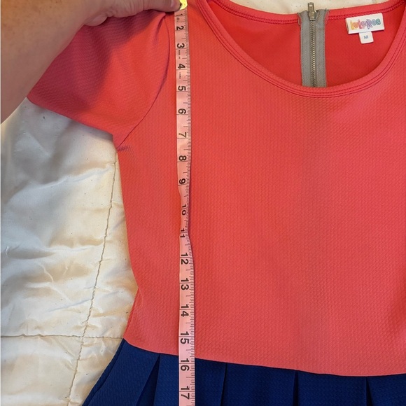 LuLaRoe Amelia Color Block Dress Size Medium - Picture 10 of 14